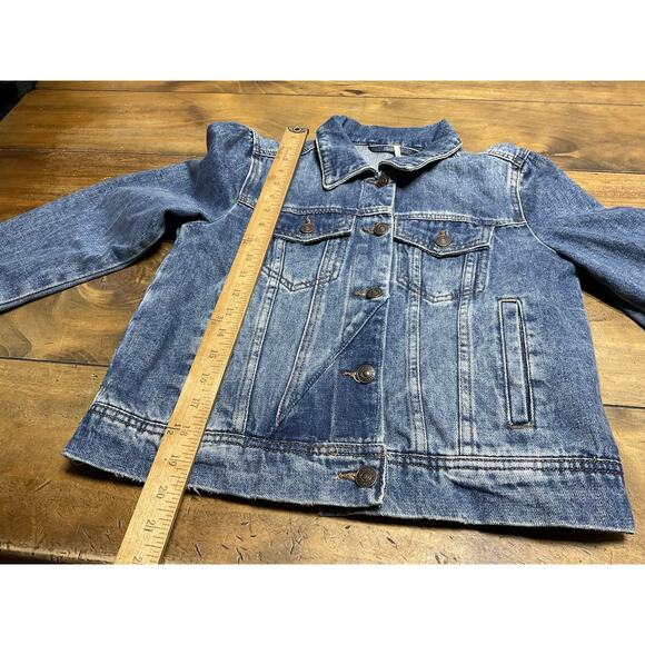 Free People Rumors Denim Jacket Indigo Boho Western Size XS - Picture 9 of 15